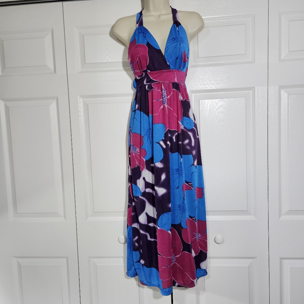 Vibrant Floral Maxi Dress